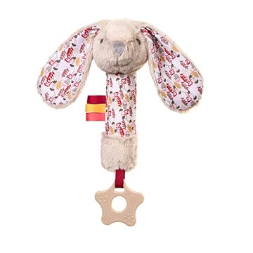 

BabyOno plyšová hračka Rabbit Milly s pískátkem a kousátkem krémová