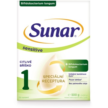 

Sunar Sensitive 1 počáteční kojenecké mléko, 500 g