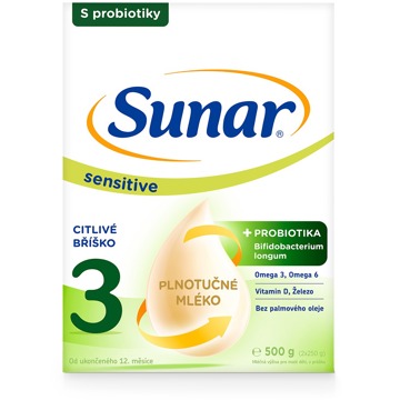

Sunar Sensitive 3 batolecí mléko, 500 g