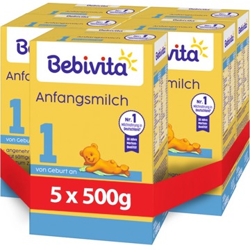

Bebivita 1 počáteční kojenecká výživa od narození 5× 500 g