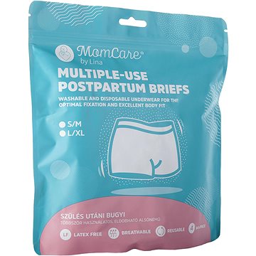 

MomCare Poporodní kalhotky S/M, 4 ks