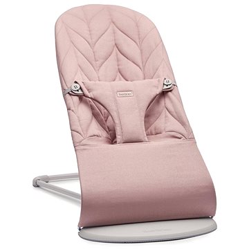 

Babybjorn lehátko BLISS Dusty pink Petal Woven světle šedá konstrukce
