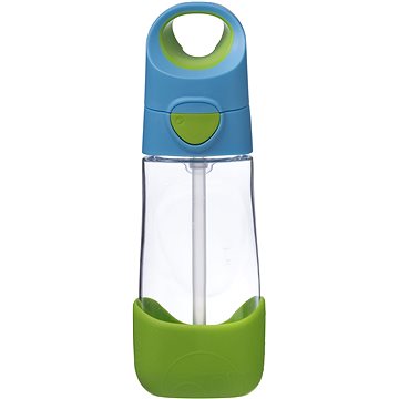 

B.box Láhev na pití s brčkem 450 ml modrá zelená