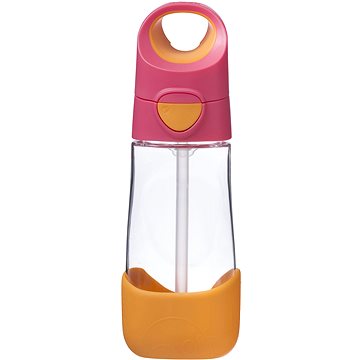 

B.Box Láhev na pití s brčkem 450 ml růžová oranžová