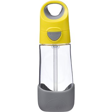 

B.Box Láhev na pití s brčkem 450 ml žlutá šedá