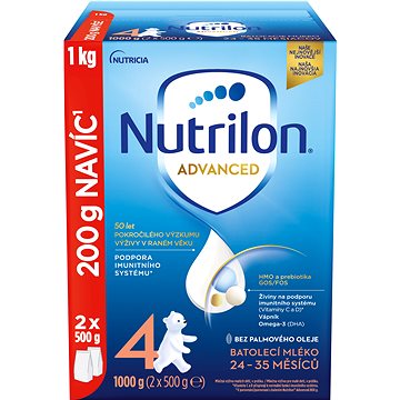 

Nutrilon 4 Advanced batolecí mléko 1 kg, 24+