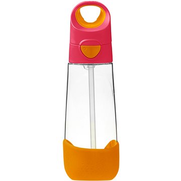 

B.Box Láhev na pití s brčkem 600 ml růžová oranžová