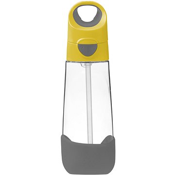 

B.Box Láhev na pití s brčkem 600 ml žlutá šedá