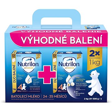 

Nutrilon 4 Advanced batolecí mléko 2× 1 kg, 24+