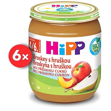 

HiPP BIO Broskev s hruškou od uk. 4.-6.měsíce 6× 125 g