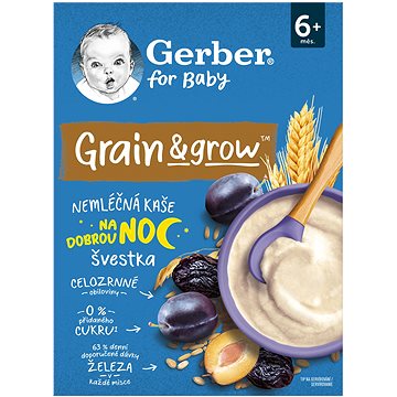 

GERBER nemléčná kaše pšenično-ovesná švestka 200 g