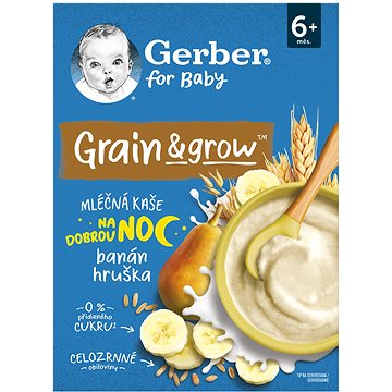 

GERBER mléčná kaše pšenično-ovesná banán a hruška 200 g