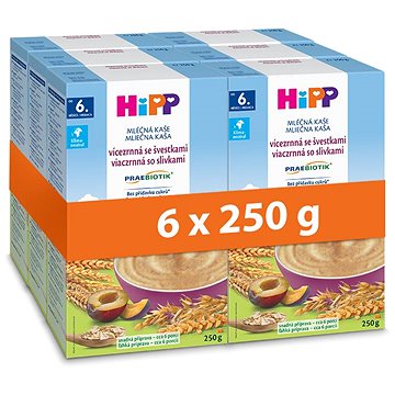 

HiPP PRAEBIOTIK mléčná kaše vícezrnná se švestkami 6× 250 g