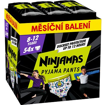 

PAMPERS Ninjamas Pyjama Pants Kosmické lodě 8 – 12 let (54 ks)