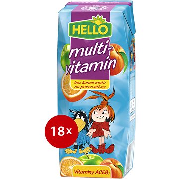 

HELLO Mini Multivitamin 18× 250 ml