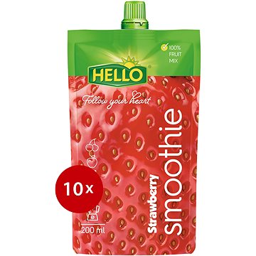 

HELLO Smoothie Jahoda 10× 200 ml