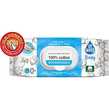 

GoWipes 99 % vody Plastic Free 50 ks
