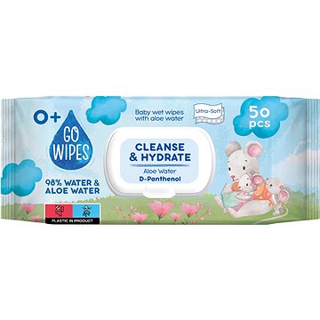 

GoWipes s Aloe vodou a D-Panthenolom 50 ks