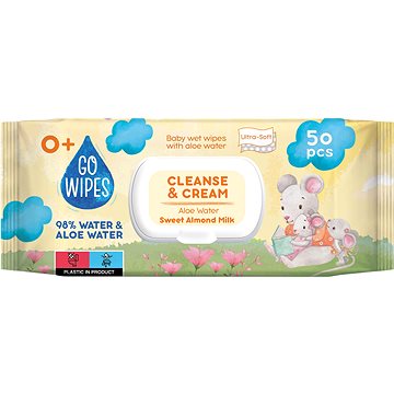 

GoWipes s Aloe vodou a mandlovým mlékem 50 ks