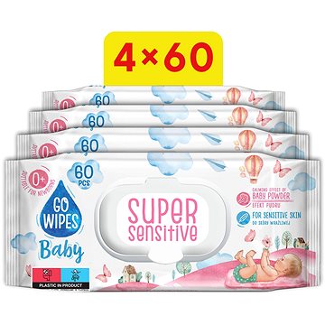 

GoWipes Super Sensitive 4× 60 ks (240 ks)