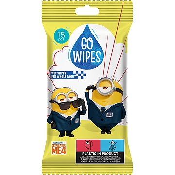

GoWipes vlhčené antibakteriální ubrousky Mimoň 15 ks