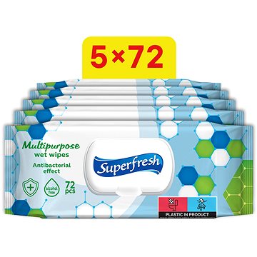 

Superfresh antibakteriální 5× 72 ks (360 ks)