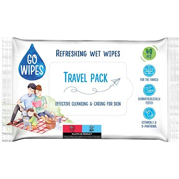 

GoWipes vlhčené osvěžujíci ubrousky 40 ks