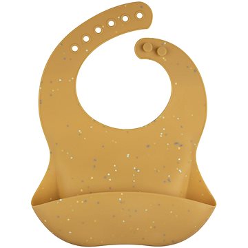 

Canpol babies Bryndák silikonový s kapsou Dots žlutý