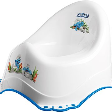 

MALTEX The Smurfs s protiskluzem bílý/modrý