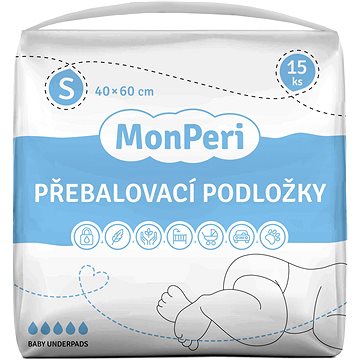 

MonPeri přebalovací podložky S 40 × 60 cm, 15 ks