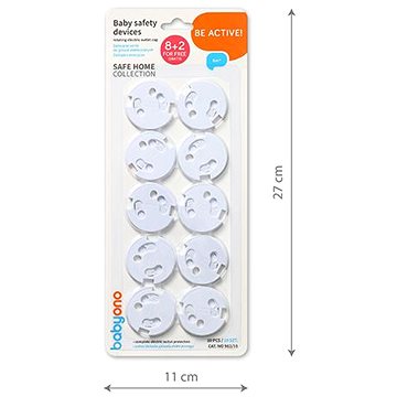 

BabyOno Bezpečnostní krytky na elektrické zásuvky 10 ks