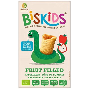 

BELKORN Biskids Bio měkké dětské sušenky s jablečným pyré bez přidaného cukru 35% ovoce 150 g