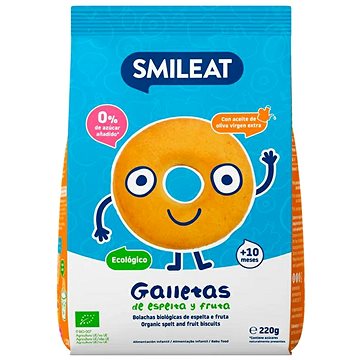 

SMILEAT Bio špaldové sušenky s jablečnou šťávou a extra panenským olivovým olejem 220 g