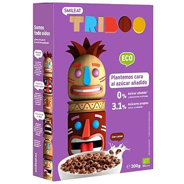 

SMILEAT Bio cereální kakaové kroužky bez přidaného cukru 300 g