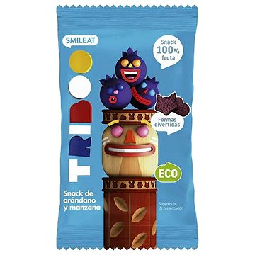 

SMILEAT Bio 100% ovocné měkké bonbónky jablko a borůvky 25 g