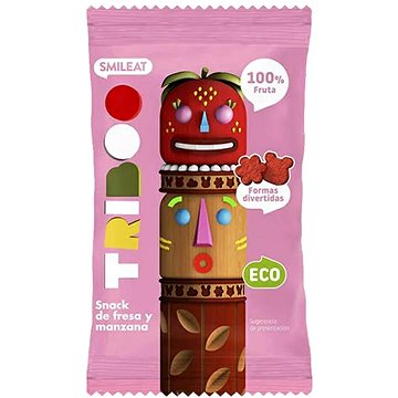 

SMILEAT Bio 100% ovocné měkké bonbónky jablko a jahody 25 g