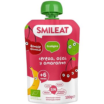 

SMILEAT Bio kapsička banán, hruška, třešeň, acai a amarant 100 g