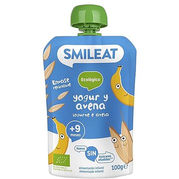 

SMILEAT Bio kapsička řecký jogurt, banán a oves 100 g
