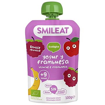 

SMILEAT Bio kapsička řecký jogurt, jablko, banán, malina a rýže 100 g