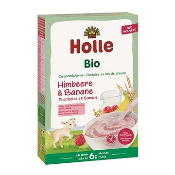 

HOLLE Bio kaše s kozím mlékem , malinami a banánem 200 g