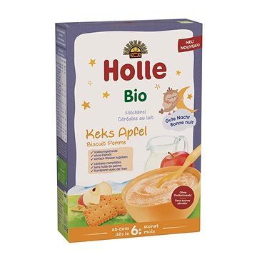

HOLLE Bio kaše mléčná s jablkem a keksy 250 g