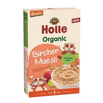 

HOLLE Bio ovocné musli s jablkem hrozinkami a mandlemi 200 g
