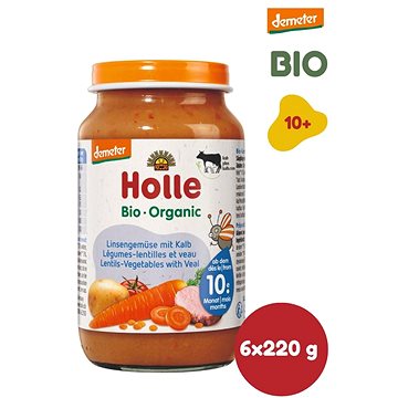 

HOLLE Bio Demeter Čočka se zeleninou a telecím 6 × 190 g