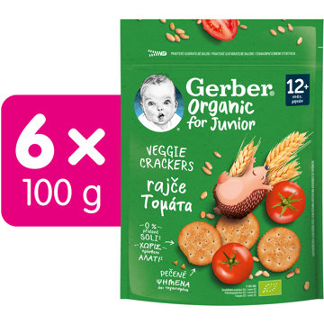 

GERBER Organic krekry s rajčaty 6× 100 g