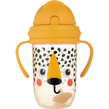 

Canpol babies Nevylévací hrneček se slámkou a závažím BabiesBoo 270 ml Gepard