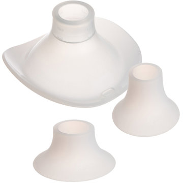 

Canpol babies Náhradní silikonový trychtýř a vložky 24/21/19mm k odsávačce Hands-Free