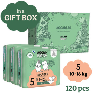 

Moomin Baby 5 Maxi 10–16 kg (120 ks)