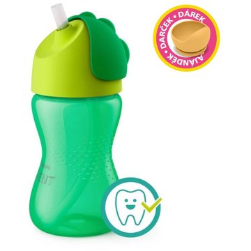 

Philips AVENT Hrneček s ohebným brčkem 300 ml chlapec + dárek Petite&Mars miska 6m+