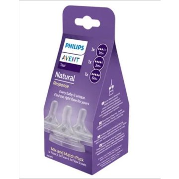 

Philips AVENT Natural Response Mix 1m+, 3m+, 6m+, 3 ks