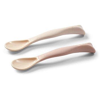 

BabyOno flexibilní lžíce béžová/růžová, 2 ks